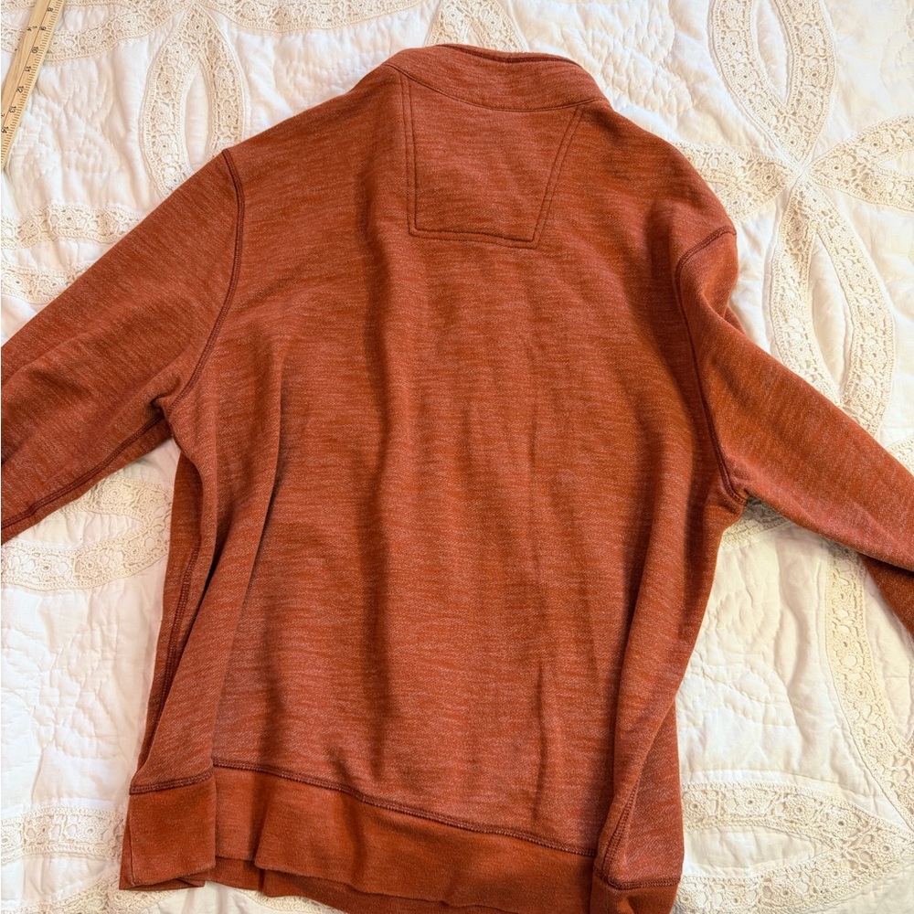 G.H. Bass & Co. Rust Quarter Button Pullover XXL - Picture 3 of 5